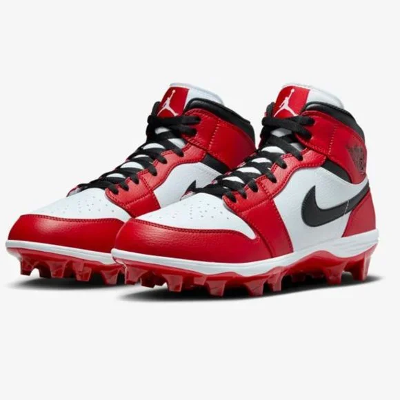Air Jordan 1 TD Mid \'Chicago\' 2023 FJ6805-106 Football Cleats size 9 - 14 Jordan 1 Mid TD Cleat Chicago (2023) Men main image 3